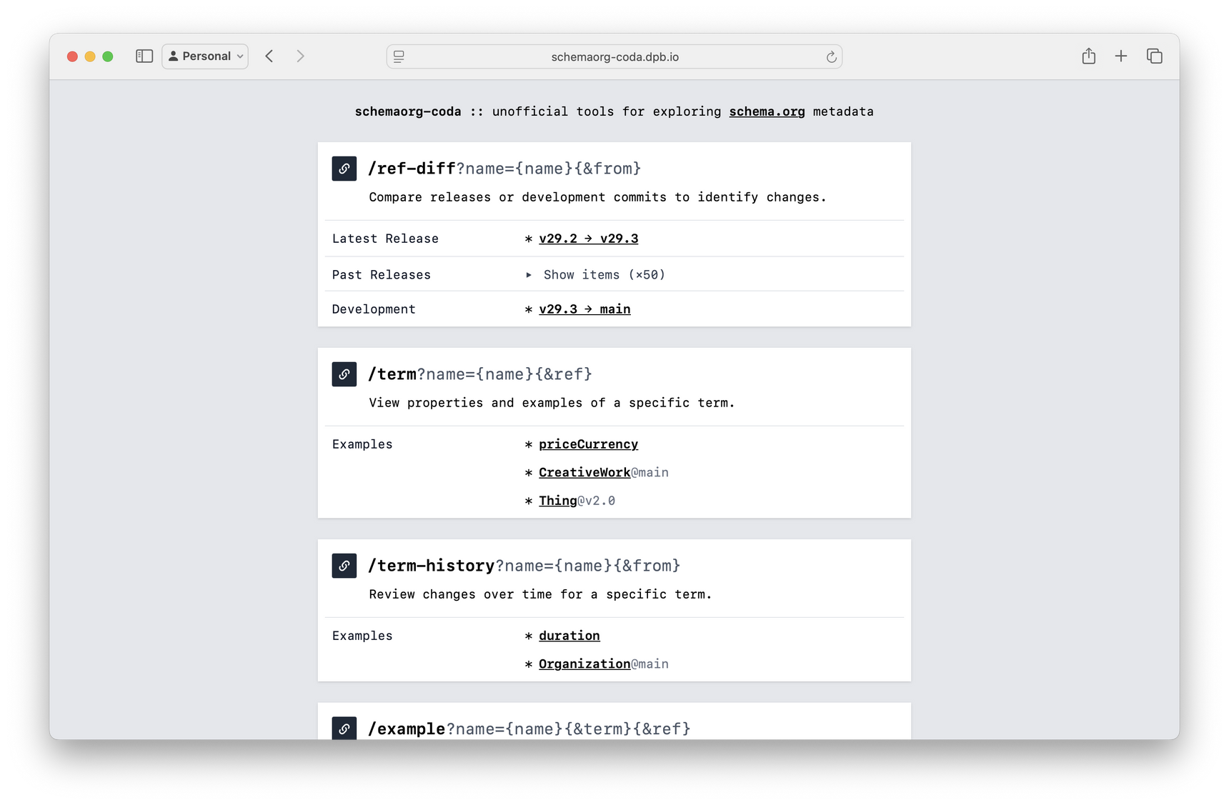 Screenshot: Home Page